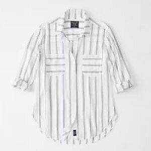 NWT A&F Slim Boyfriend shirt